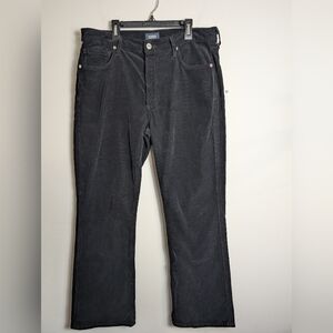 Citizens Of Humanity Isola Pants Corduroy Black Flare Crop Jeans Sz 30
